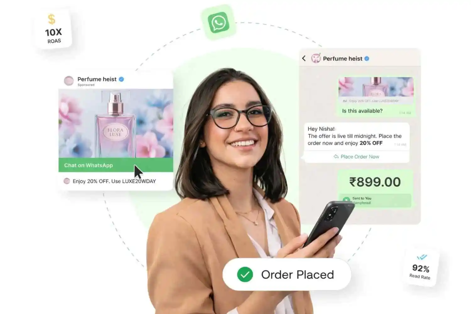 WhatsApp Marketing Dashboard Preview
